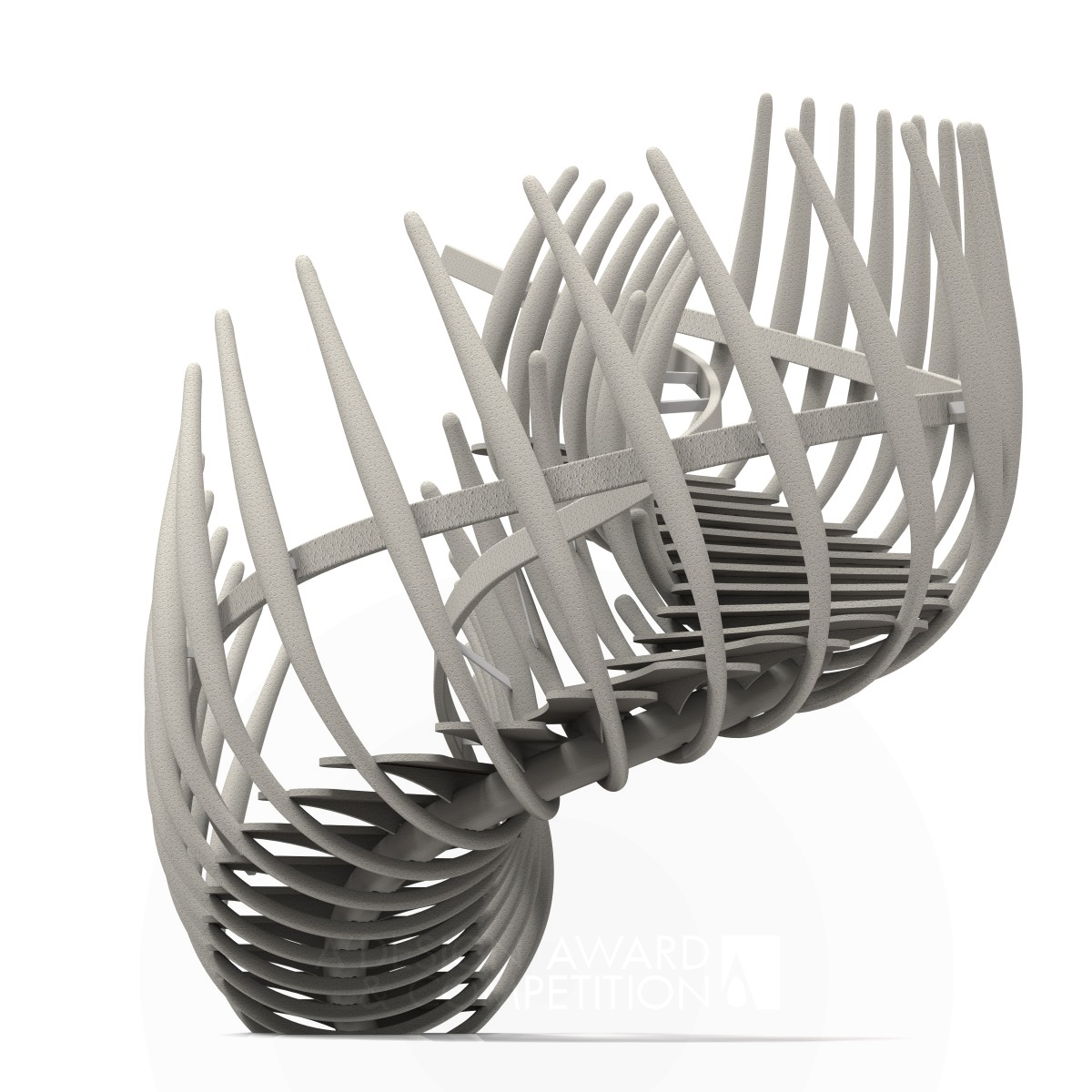 WHALE SKELETON Staircase by Roberto Rossi Silver Limited Edition and Custom Design Award Winner 2015 