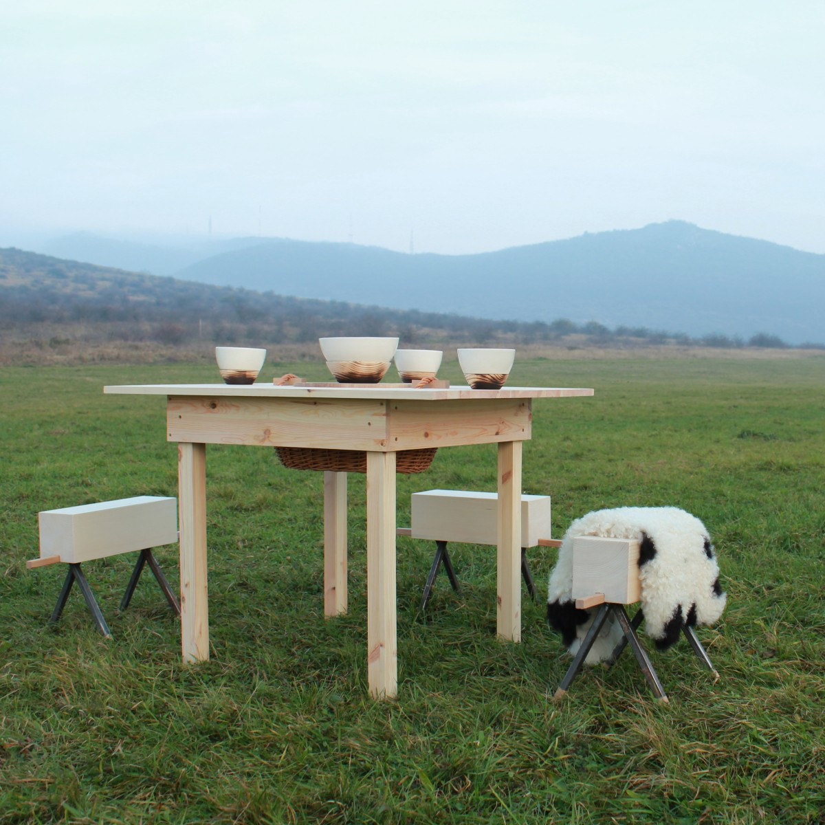 KALÁKA Furniture collection- Table by Hidegszoba studio Iron Furniture Design Award Winner 2015 