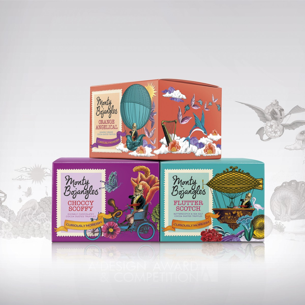 Monty Bojangles Confectionery Packaging by Springetts Brand Design Consultants Iron Packaging Design Award Winner 2015 