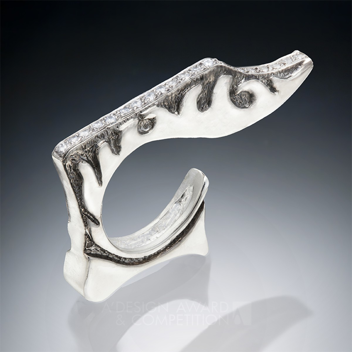 Tidal Wave Statement Ring by Oindrilla Roychoudhury Bronze Jewelry Design Award Winner 2015 