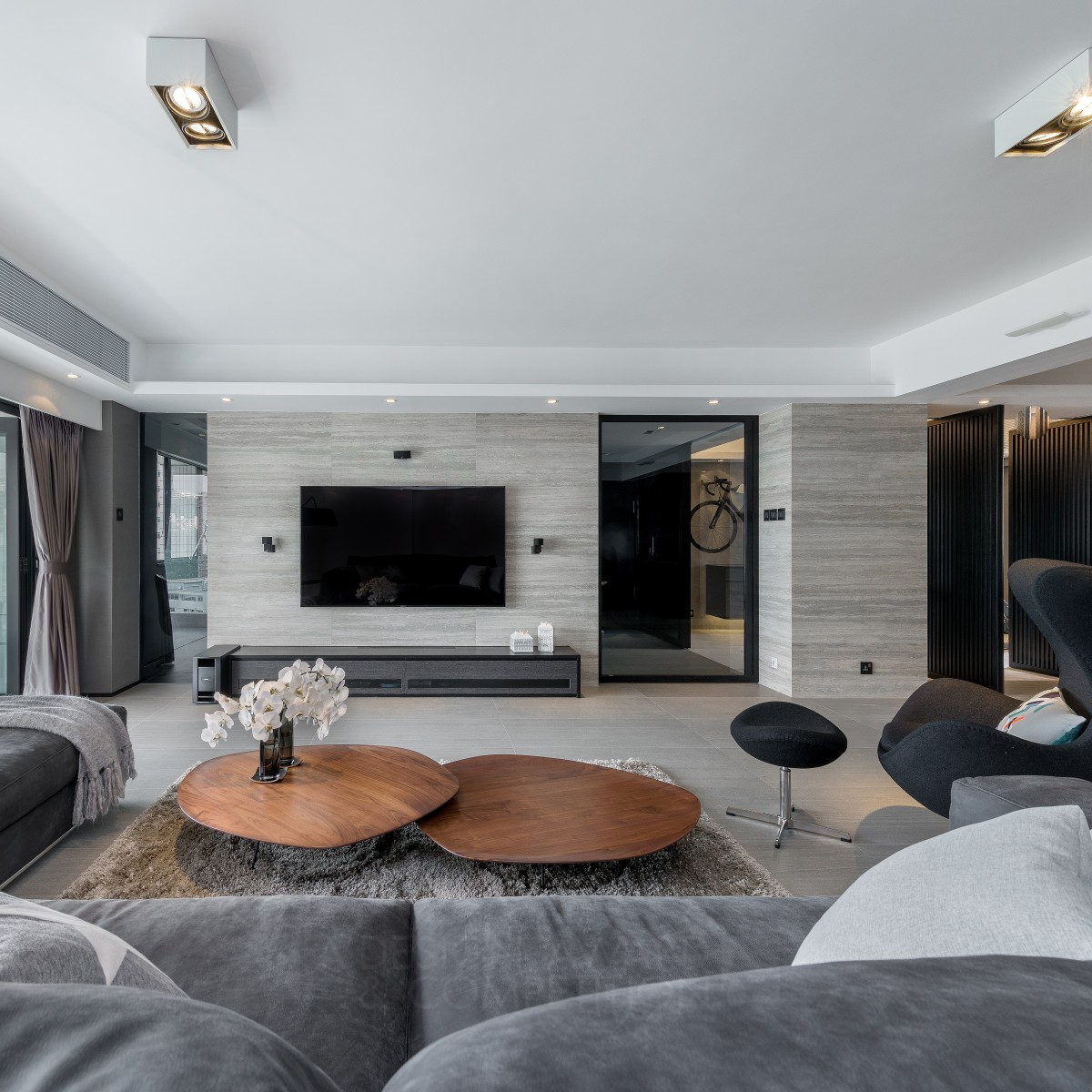 Apartment in Sha Tin Residential Interior by Alain Wong Bronze Interior Space and Exhibition Design Award Winner 2015 