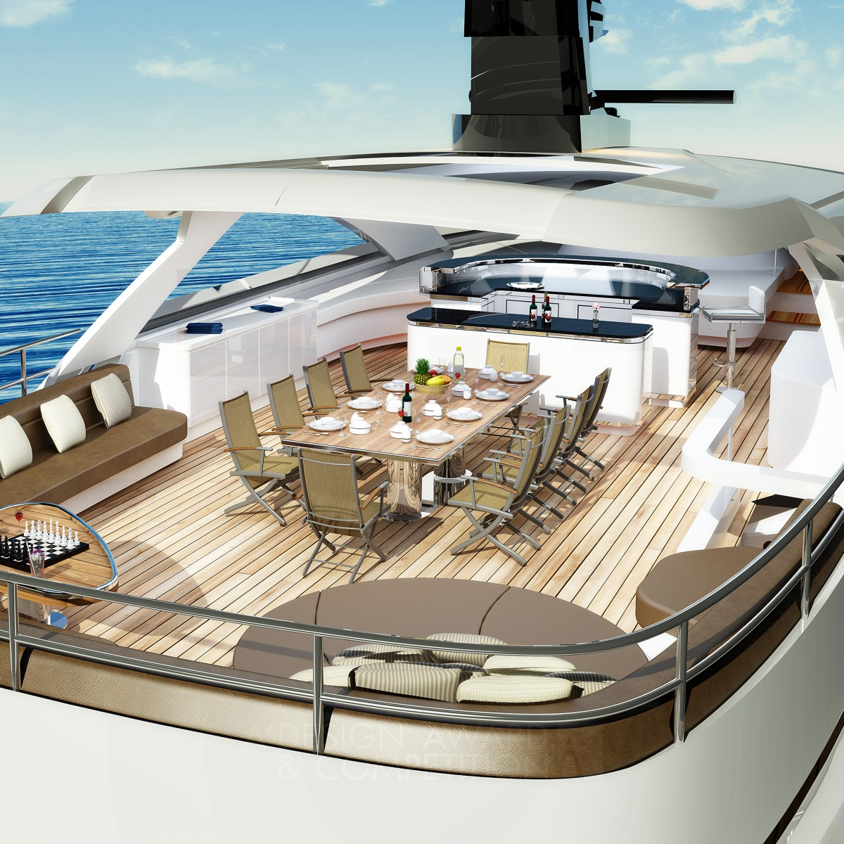 Sarp 46M Yacht Interior by Sarp Yacht Iron Interior Space and Exhibition Design Award Winner 2015 