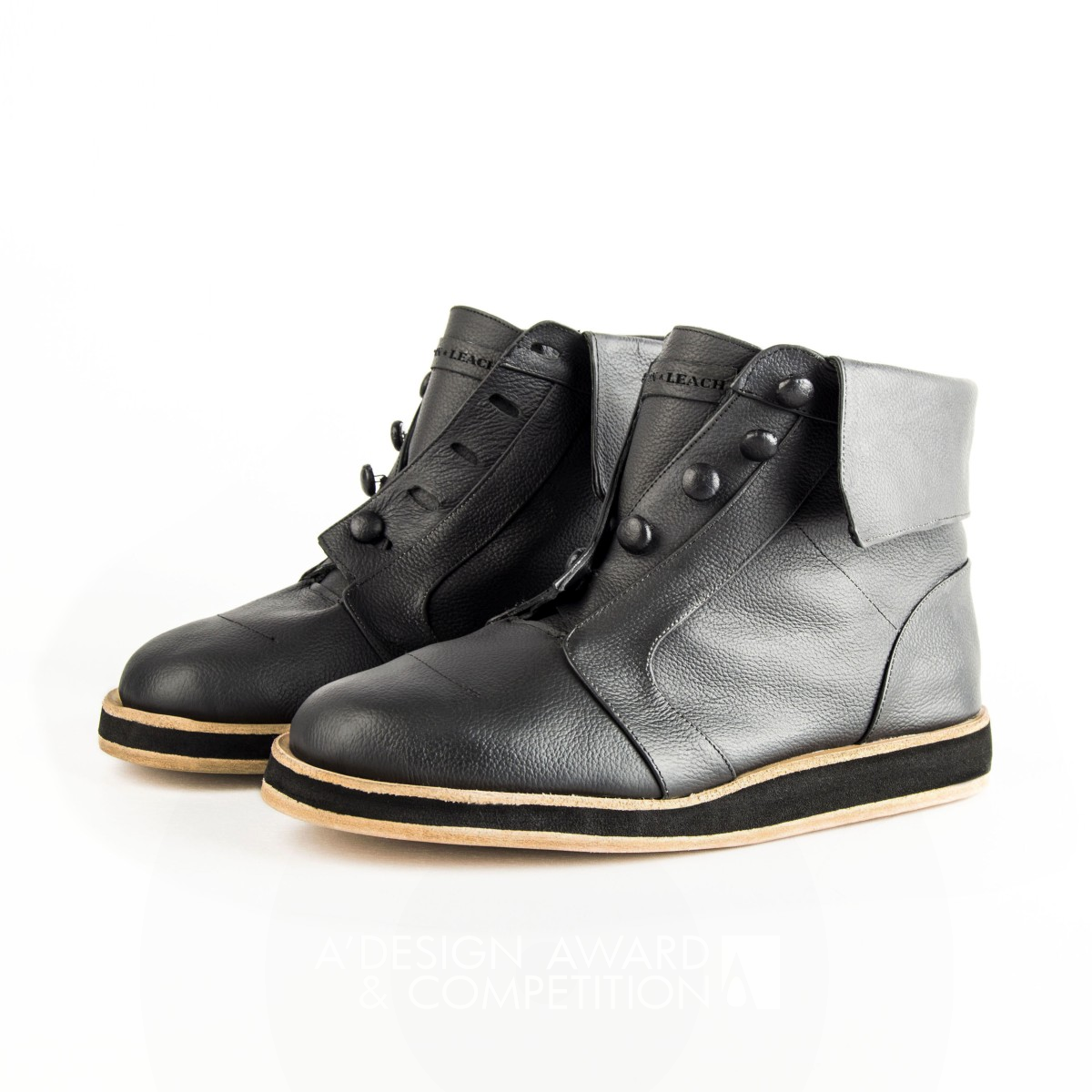 Luxury Buttoned Sneaker Luxury Buttoned Sneaker by Byron & Leach Silver Footwear, Shoes and Boots Design Award Winner 2015 