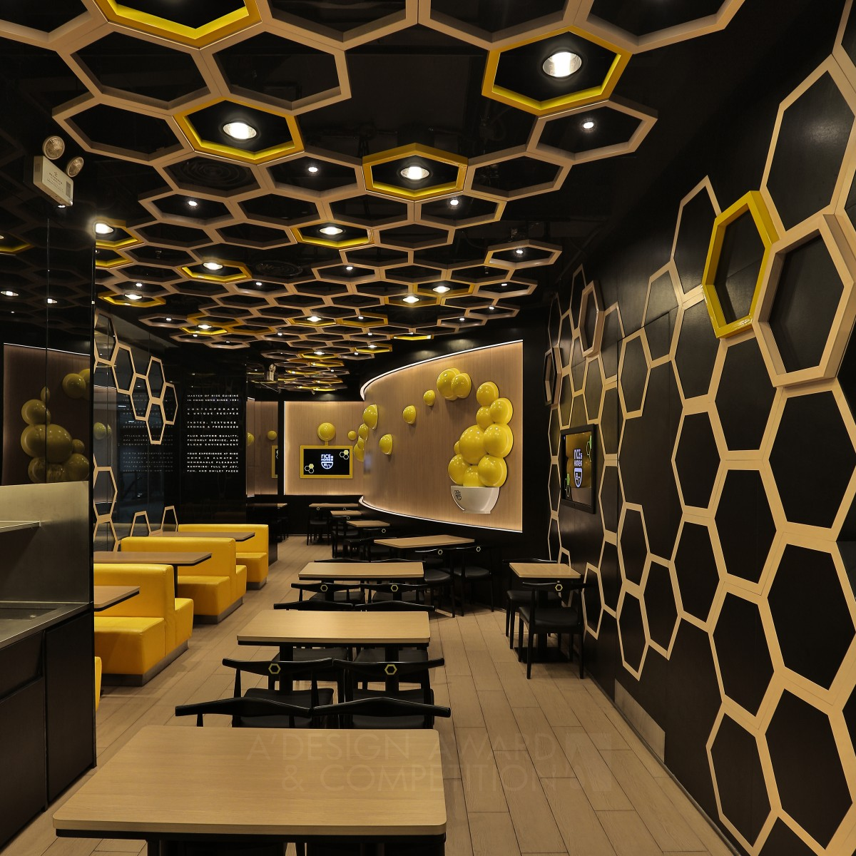 Rice Home Fast Food Restaurant by AS Design Four Lau and Sam Sum Bronze Interior Space and Exhibition Design Award Winner 2015 