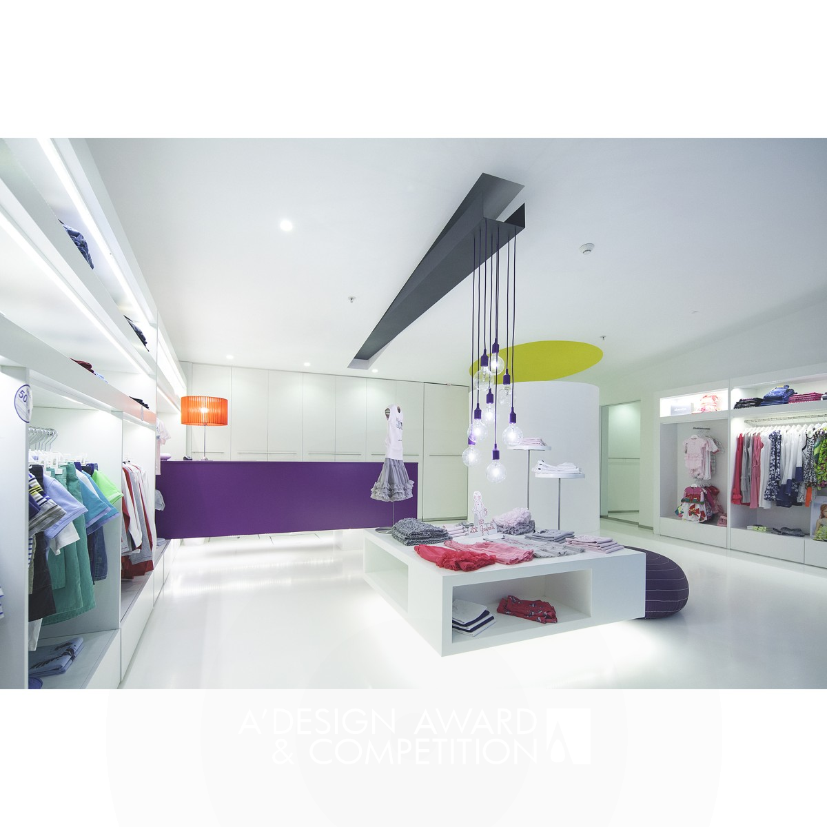 PomPom Children's clothes Store by Albertina Oliveira Golden Interior Space and Exhibition Design Award Winner 2016 