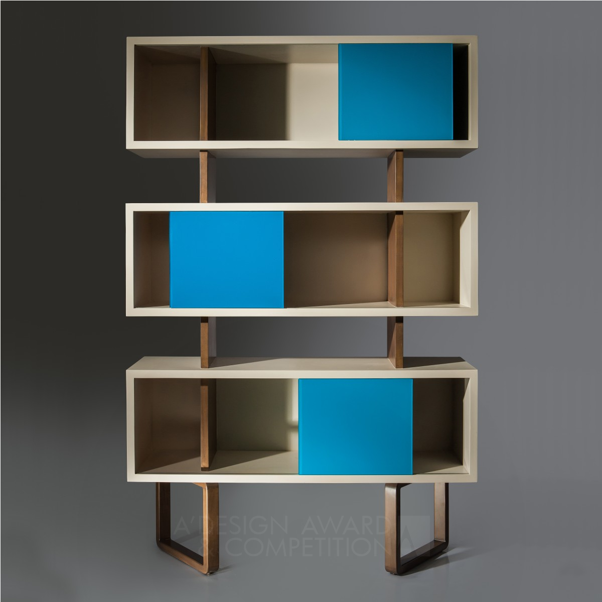 Arhus Bookcase by Gerardo Ríos Bronze Furniture Design Award Winner 2016 