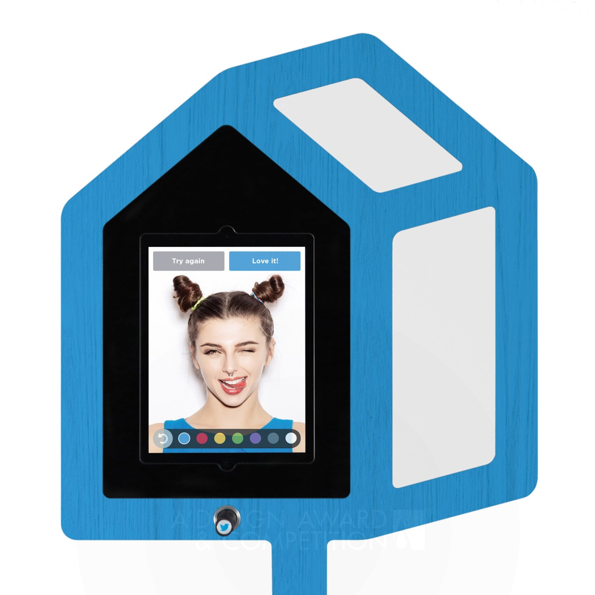 Twitter Mirror Social networking selfie booth by Pip Tompkin Design Bronze Idea and Conceptual Design Award Winner 2016 