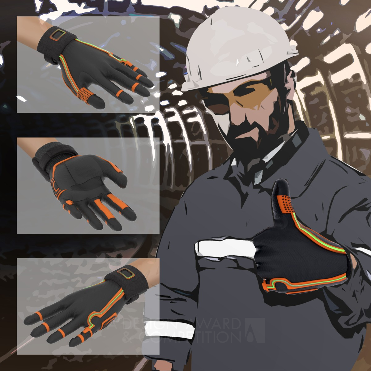 Vitalink Smart glove  by Gizem Oncu Bronze Wearable Technologies Design Award Winner 2016 