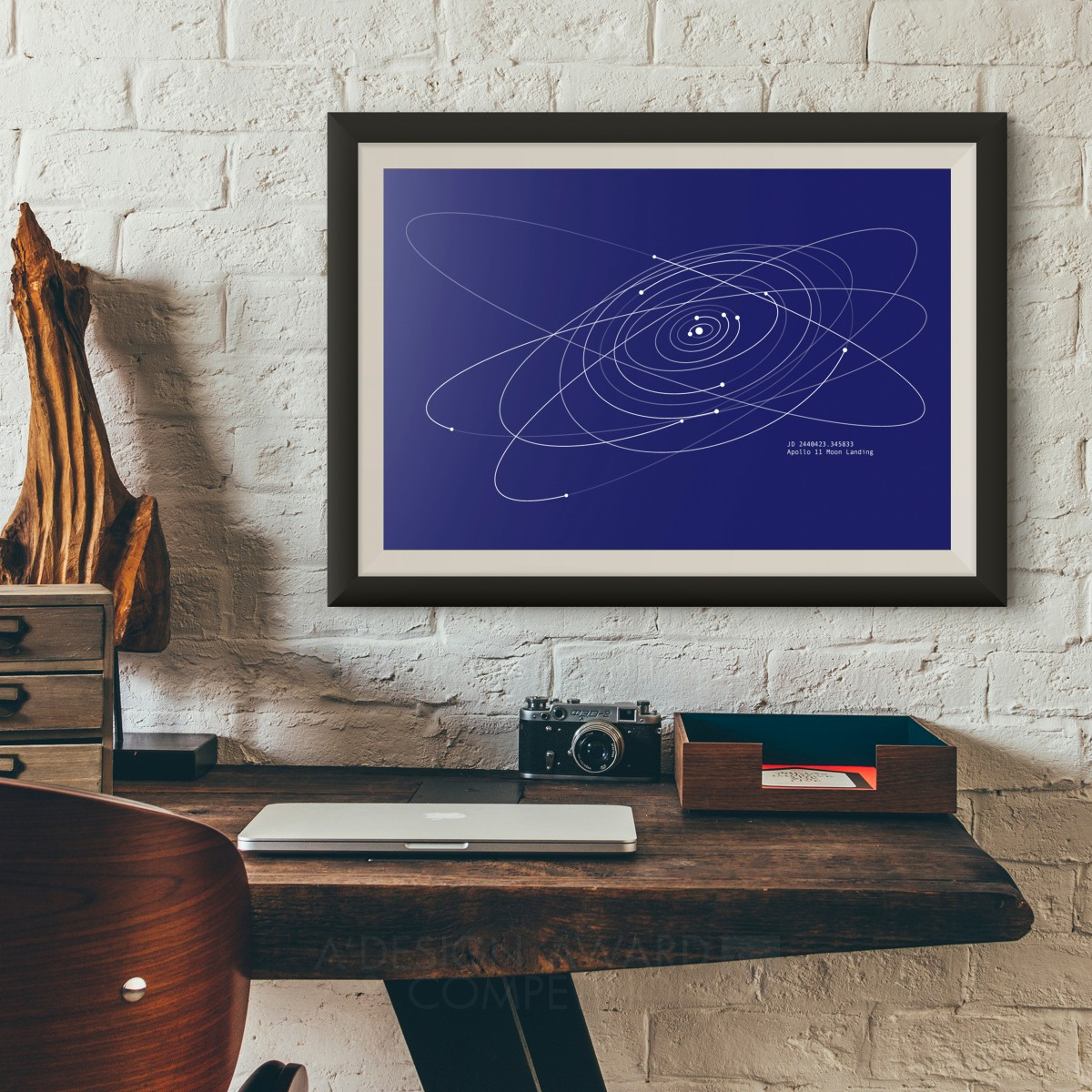 SpaceTime Coordinates Poster by govy Golden Limited Edition and Custom Design Award Winner 2016 