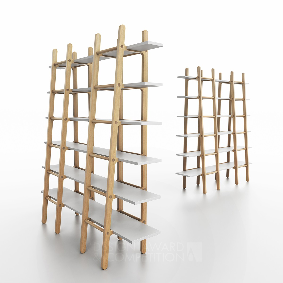 Huxley's Ladder Bookshelves Book shelf by Marc Scimé Golden Furniture Design Award Winner 2016 