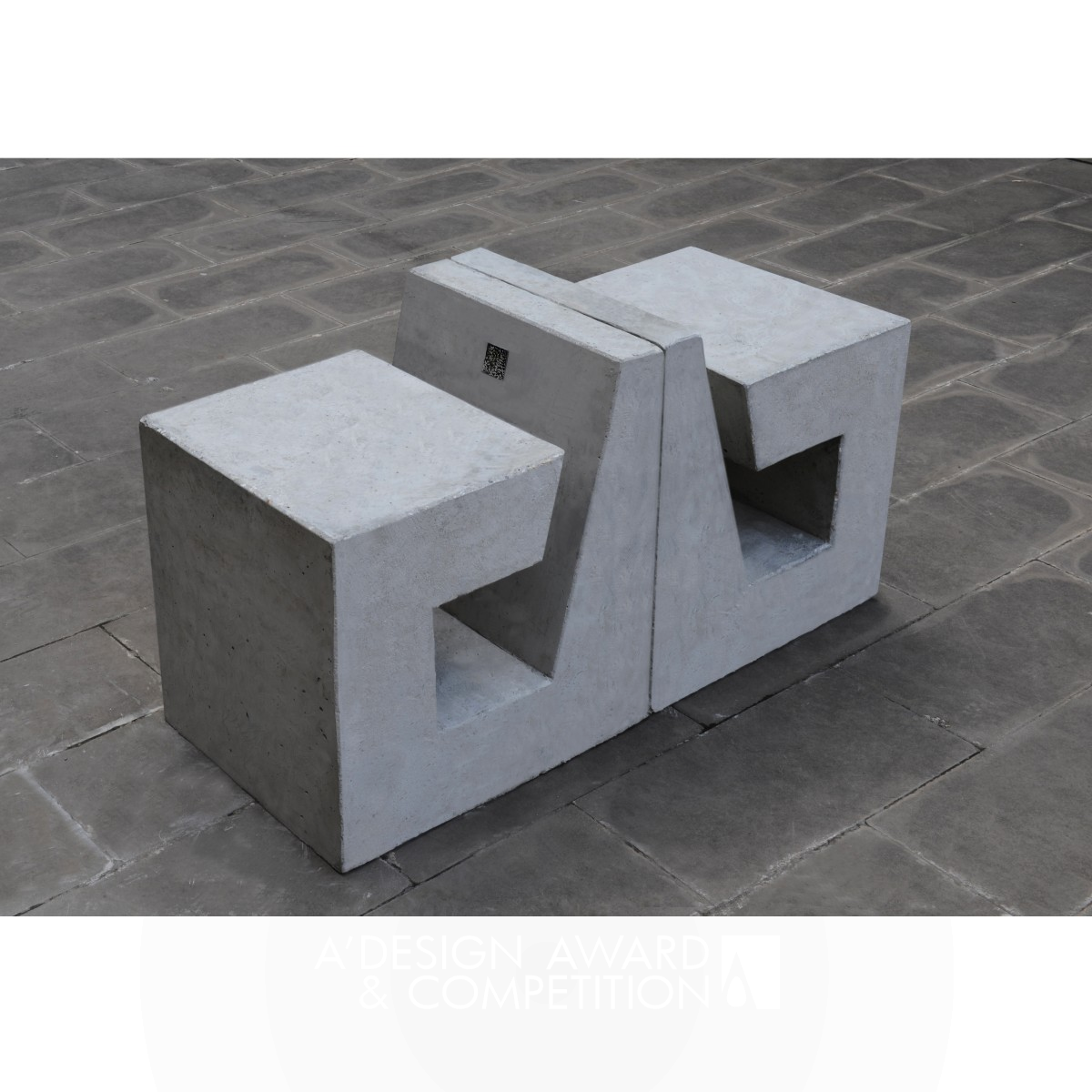 B-Shape Concrete Public Seating by Product Design R&D Center of SWJTU Silver Social Design Award Winner 2016 