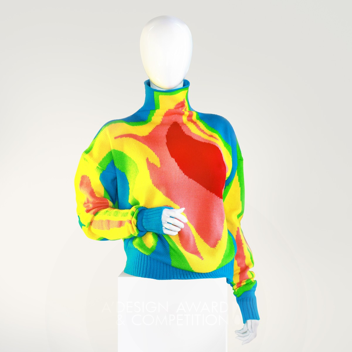 Sweater for People with Flaming Hearts Sweater by Katerina Semenko Silver Fashion, Apparel and Garment Design Award Winner 2016 