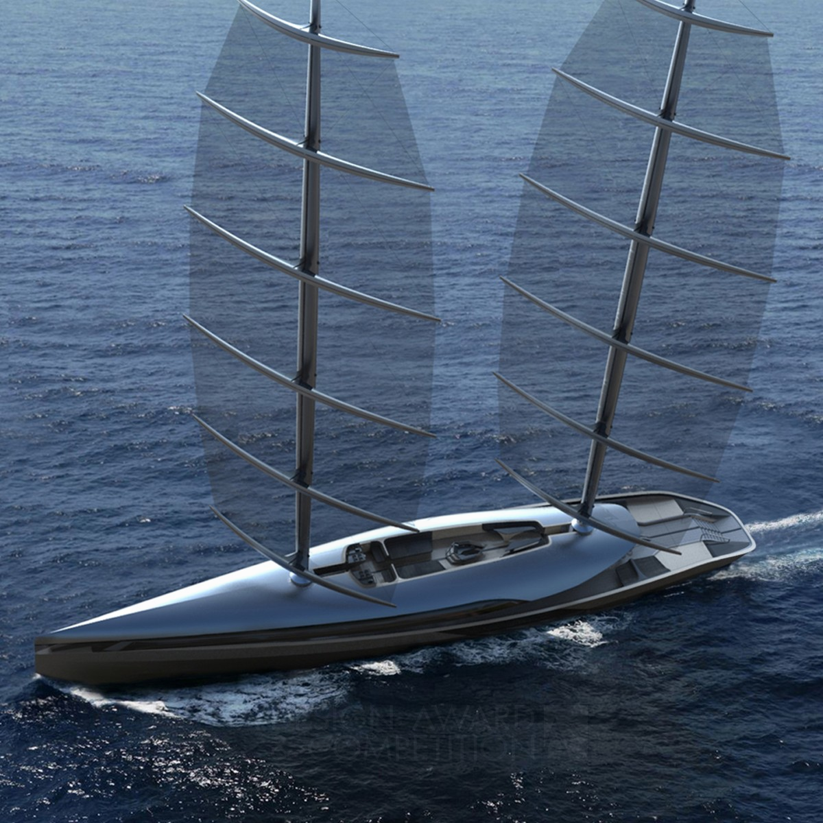 Cauta Super Sailing Yacht High Performance World Cruiser by Timur Bozca Bronze Yacht and Marine Vessels Design Award Winner 2016 