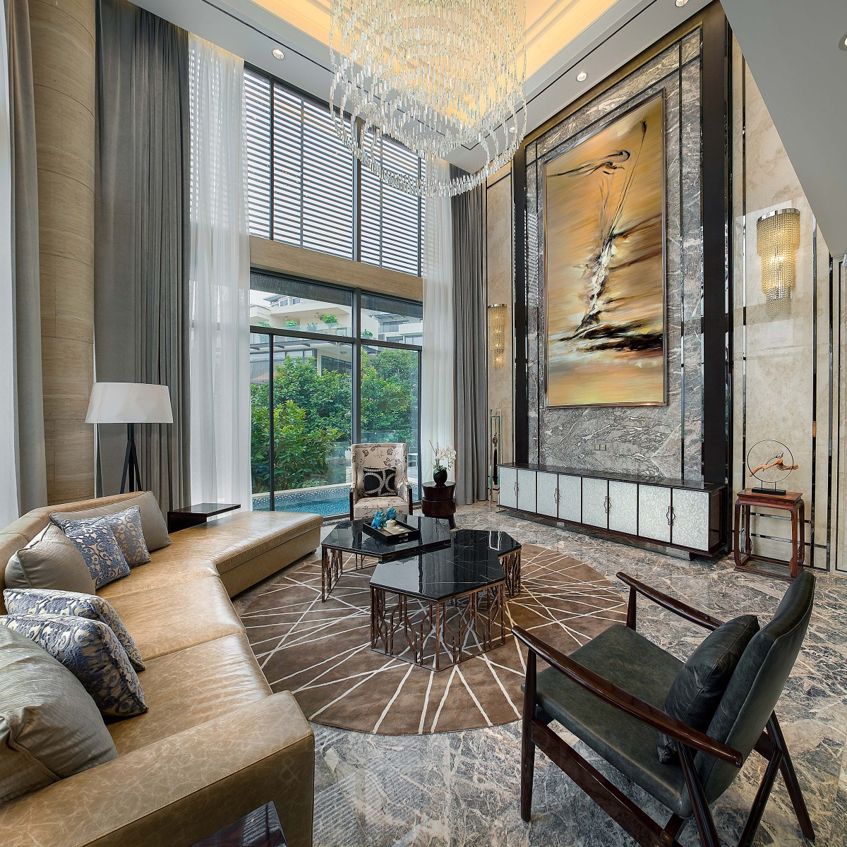 Chinese-Western of Luxury Residential House by Tony Cheng Bronze Interior Space and Exhibition Design Award Winner 2016 