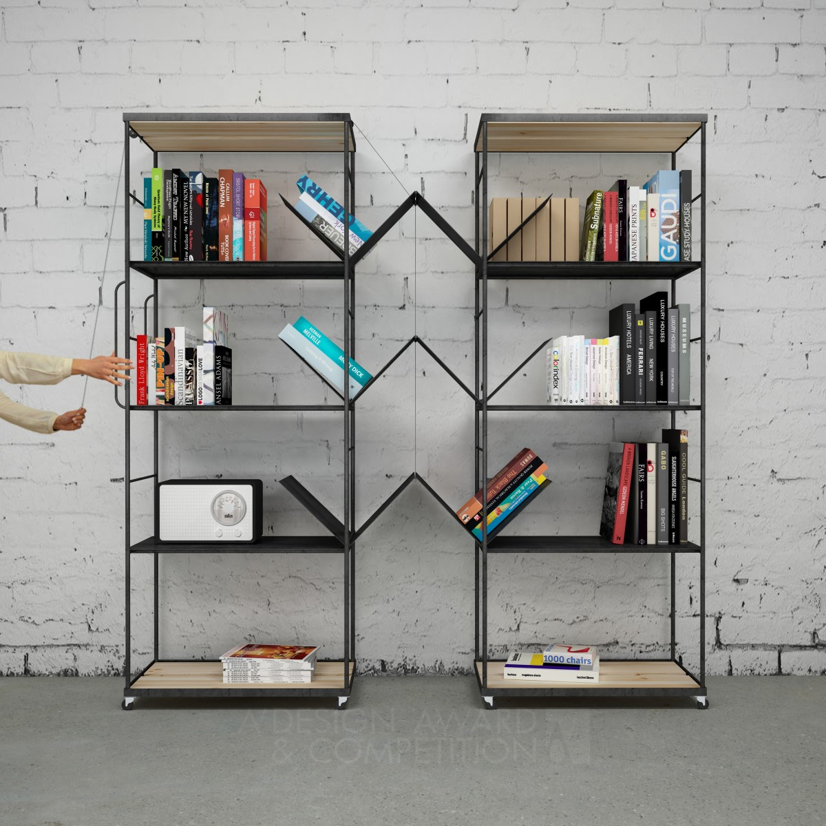 agili Bookcase by krama architects Silver Furniture Design Award Winner 2016 