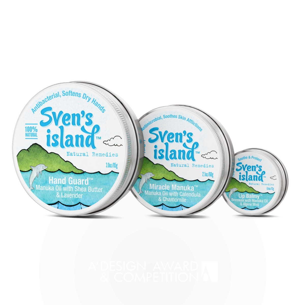 Sven's Island Personal care by Angela Spindler Bronze Packaging Design Award Winner 2016 