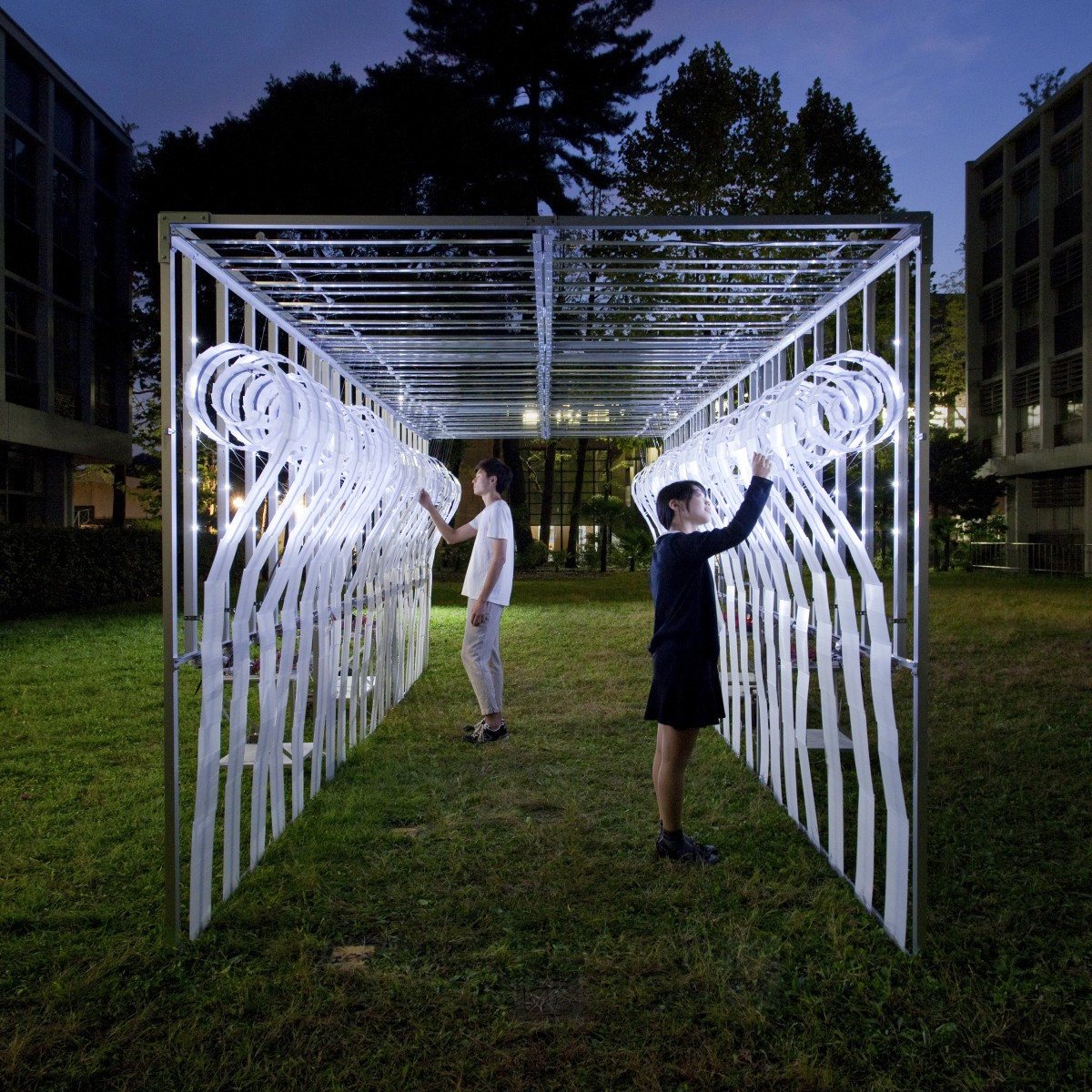 Scroll Hut Pavilion by Hiroyuki Futai + EP3 Silver Interior Space and Exhibition Design Award Winner 2016 