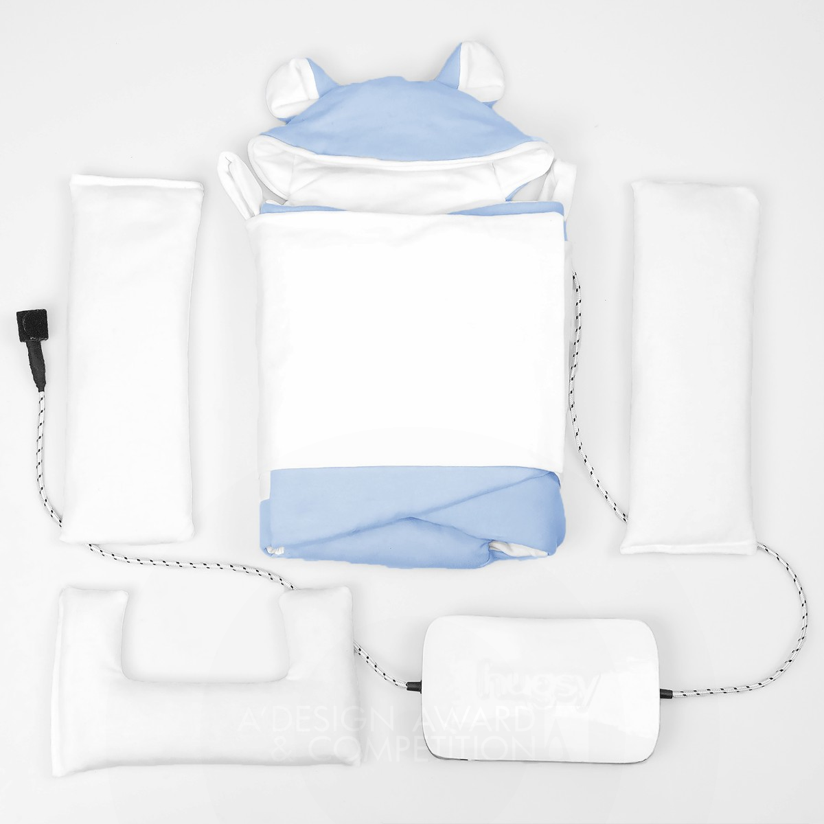 Hugsy Multifunctional blanket for neonates by The Hugsy Team Iron Baby, Kids' and Children's Products Design Award Winner 2016 