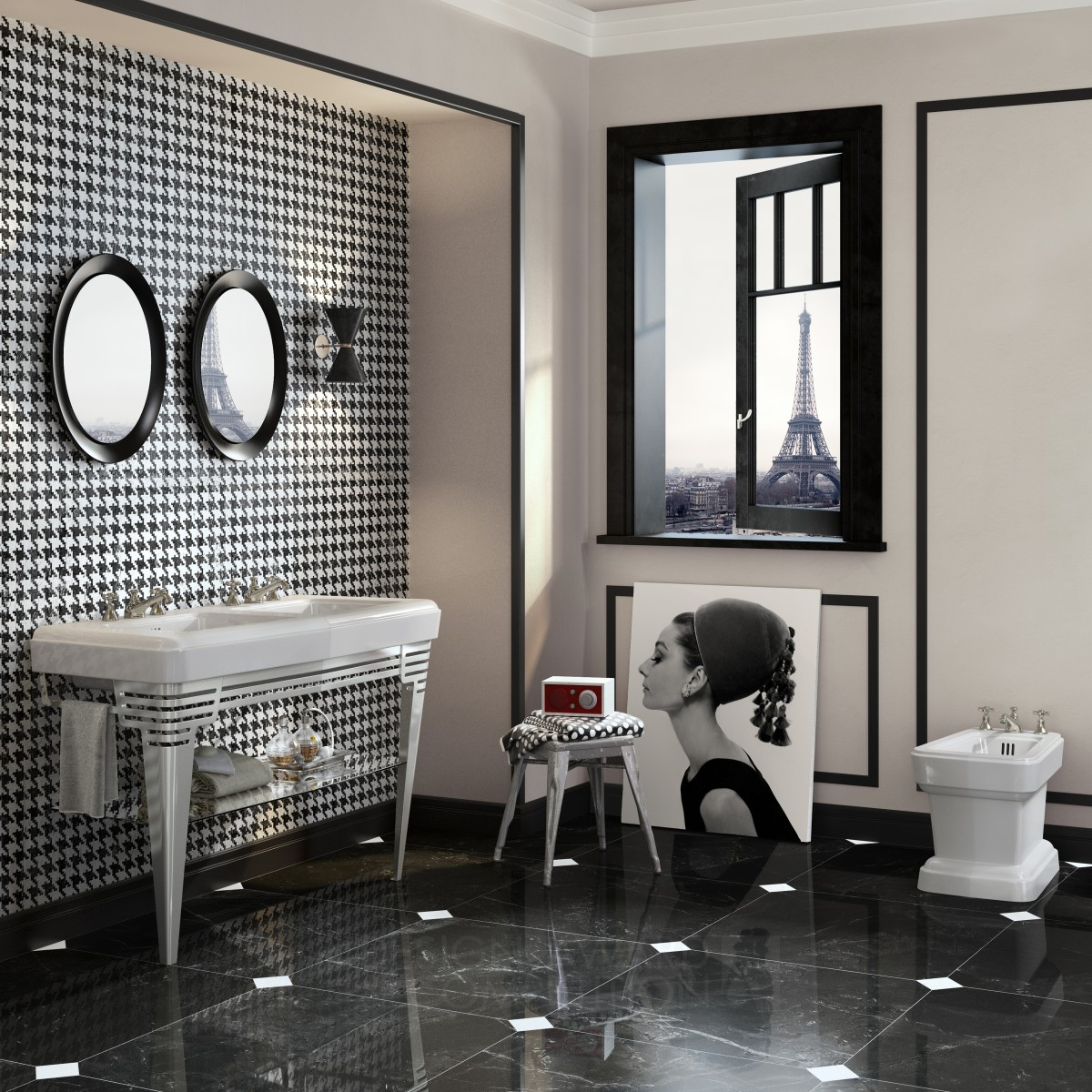 So Fifties Bathroom collection by Emanuele Pangrazi Silver Bathroom Furniture and Sanitary Ware Design Award Winner 2016 