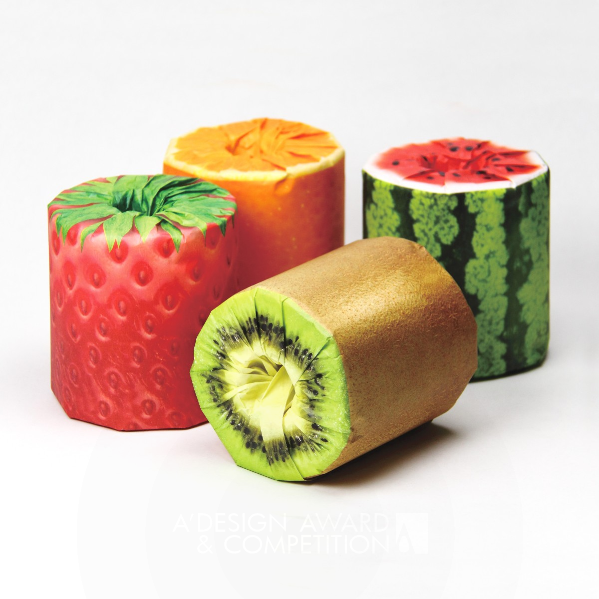 The Fruits Toilet Paper Packaging by Kazuaki Kawahara Golden Packaging Design Award Winner 2016 