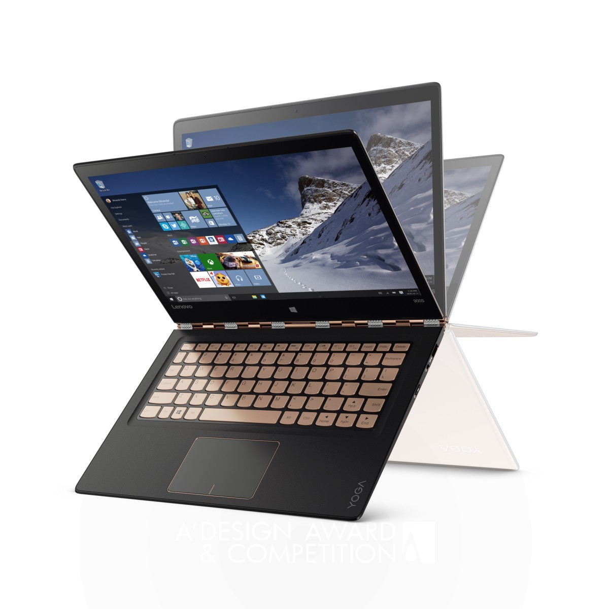 YOGA 900s Convertible laptop by Lenovo (Beijing) Ltd. Platinum Digital and Electronic Device Design Award Winner 2016 