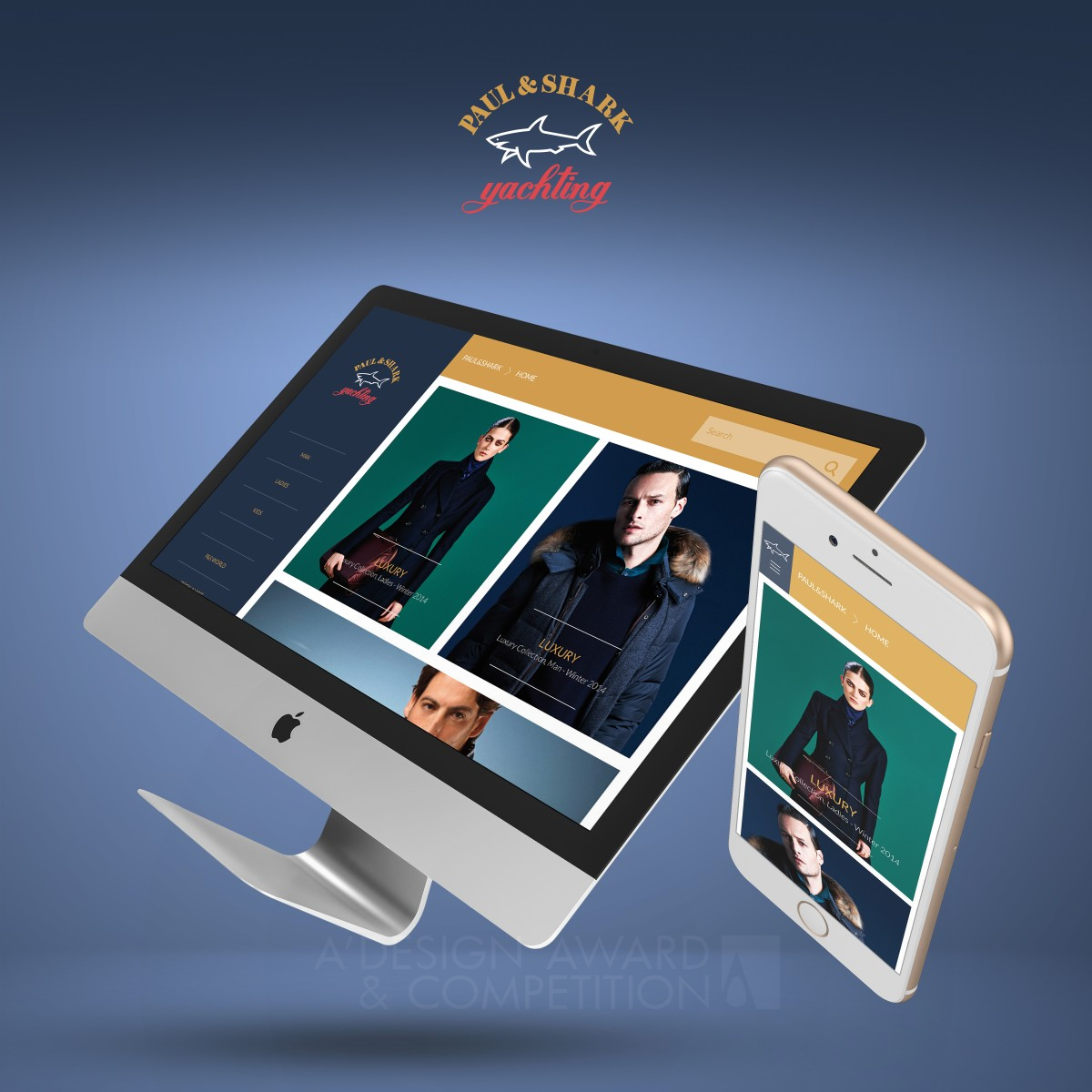 Paul&Shark Responsive Webdesign by Luan Gjokaj Silver Website and Web Design Award Winner 2016 