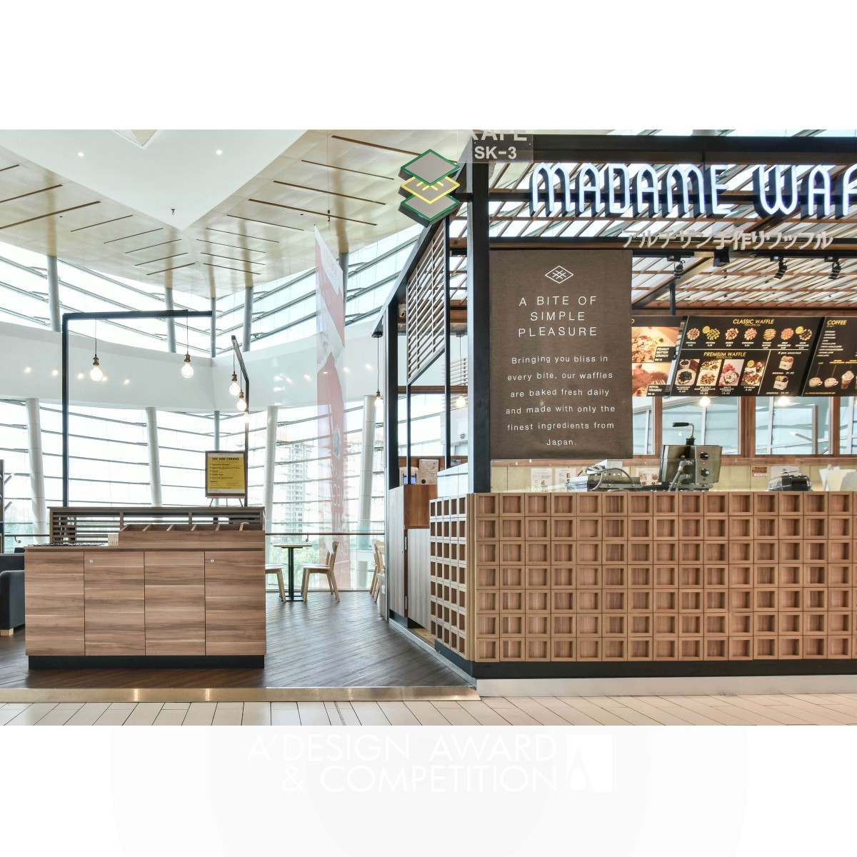 Madame Waffle at IOI City Mall Artisan Waffle Cafe by Matthew Lim Silver Interior Space and Exhibition Design Award Winner 2017 