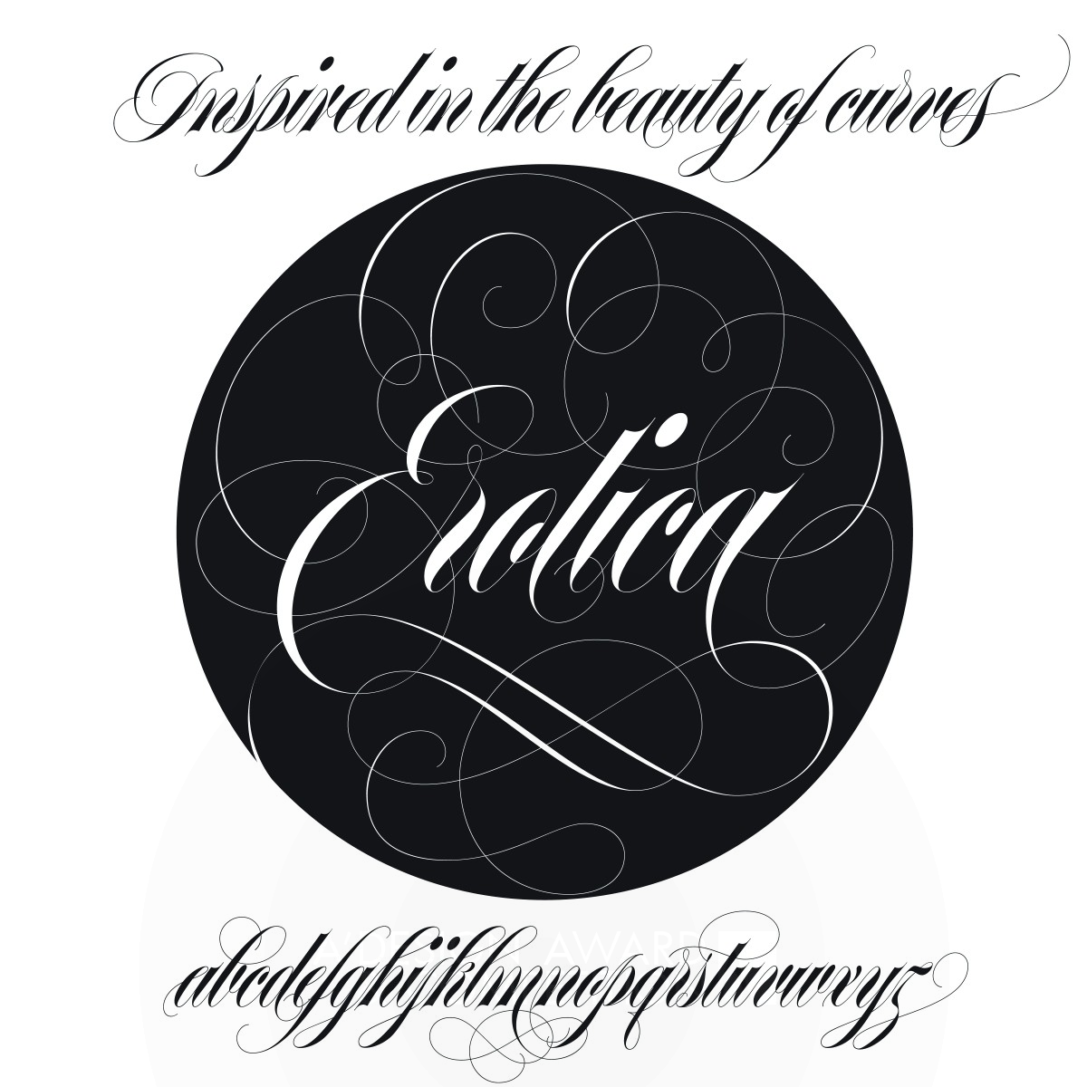 EROTICA Script font by Maximiliano Rodolfo Sproviero Iron Graphics, Illustration and Visual Communication Design Award Winner 2016 