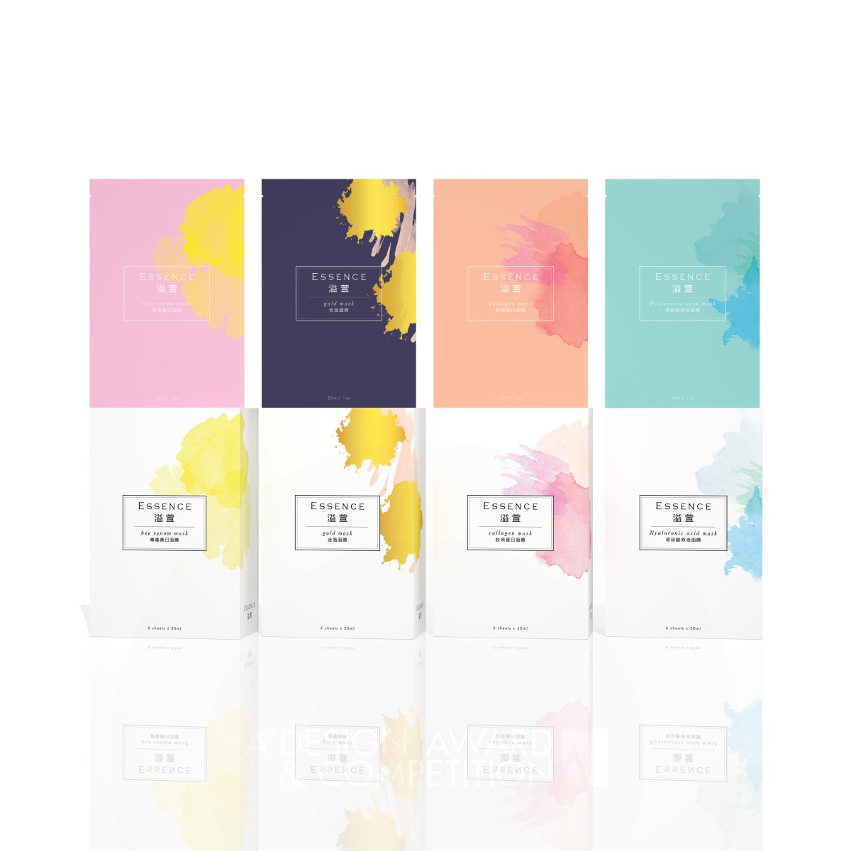 Essence Mask Packaging by Koren Chi Kei Sin Silver Packaging Design Award Winner 2016 