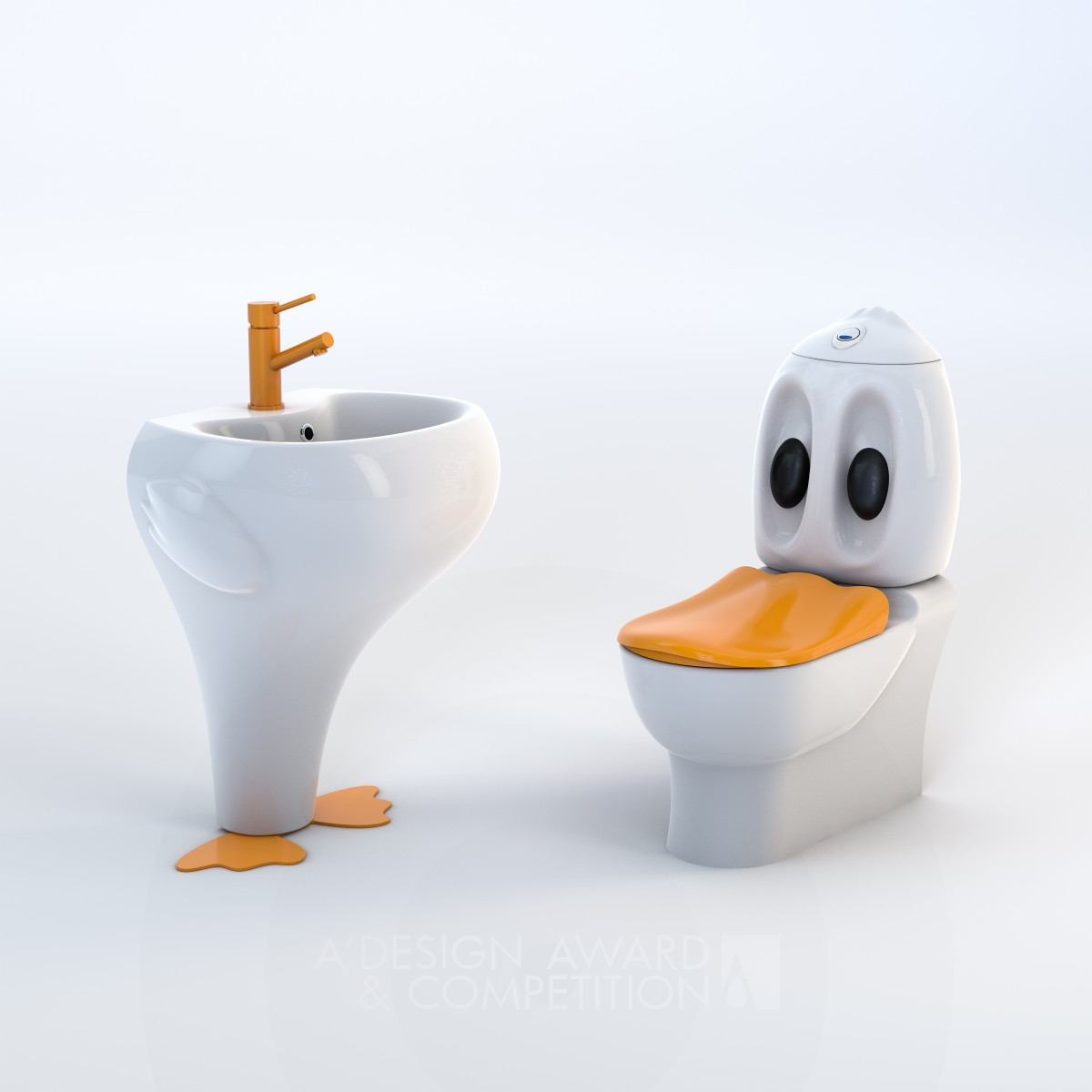 Ducky Sanitaryware Set by Fatih Sen & Mehmet Oguz Iron Bathroom Furniture and Sanitary Ware Design Award Winner 2016 