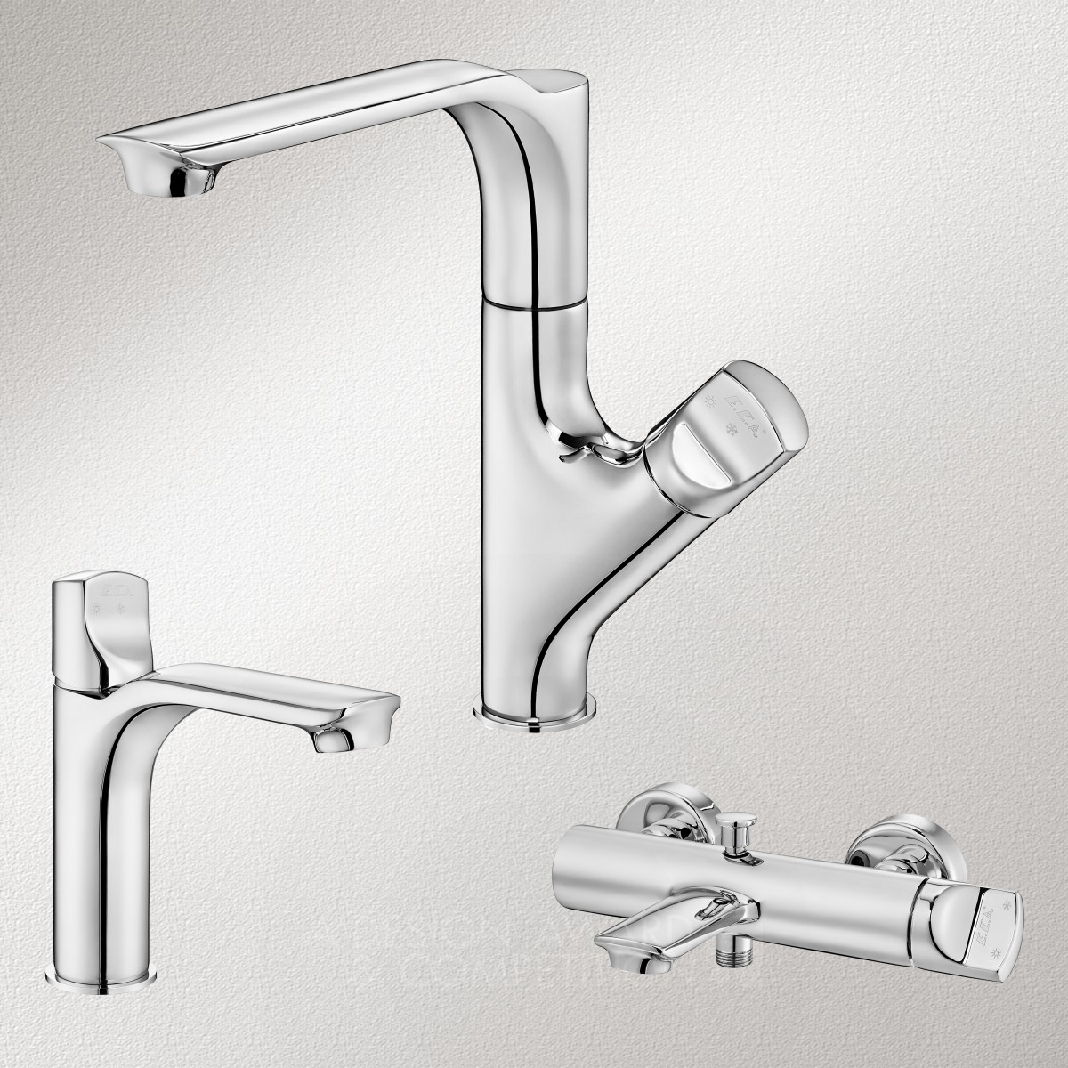 E.C.A. MYRA Faucet by E.C.A. DESIGN TEAM Silver Bathroom Furniture and Sanitary Ware Design Award Winner 2016 