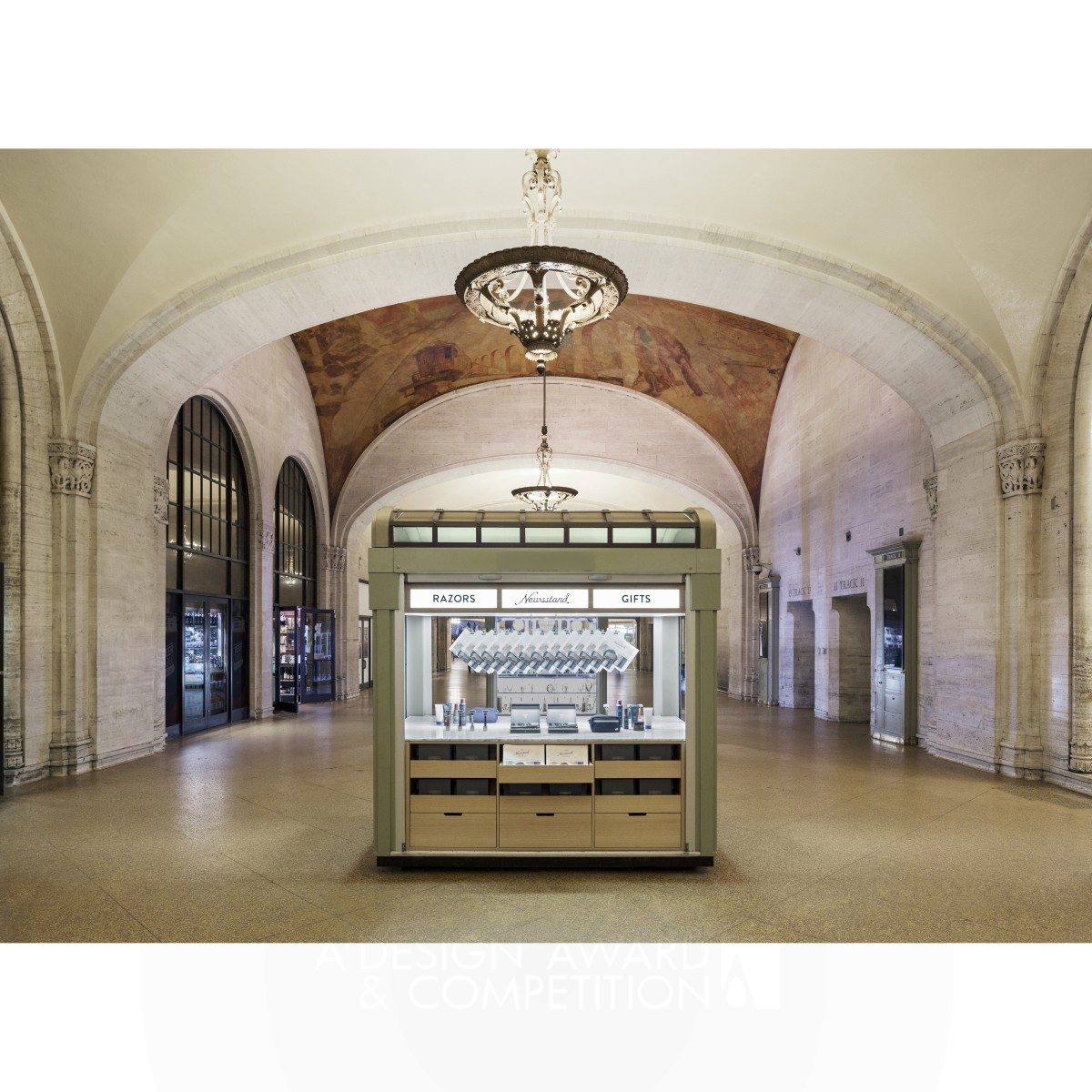 Harry's Newsstand Pop-up Shop at Grand Central by Harry's Silver Interior Space and Exhibition Design Award Winner 2016 