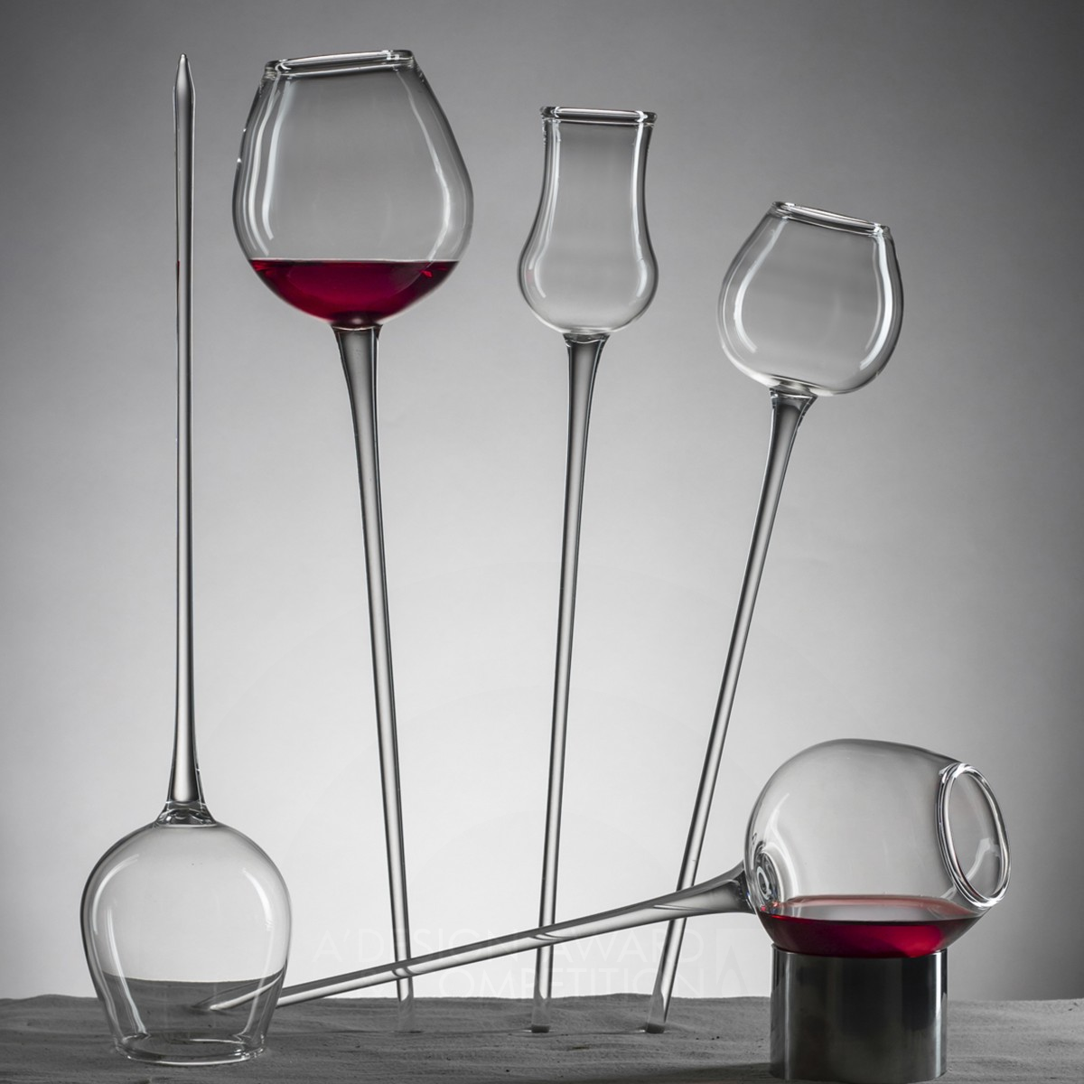 KREA glasses creative drinking glasses - Party Glass by SteffenO Orlowski Iron Bakeware, Tableware, Drinkware and Cookware Design Award Winner 2016 