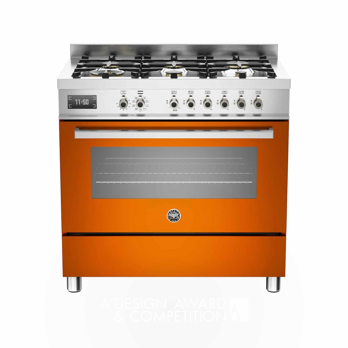 PRO90 6 MFE S AR Arancio Freestanding cooker  by Bertazzoni Spa Golden Home Appliances Design Award Winner 2016 