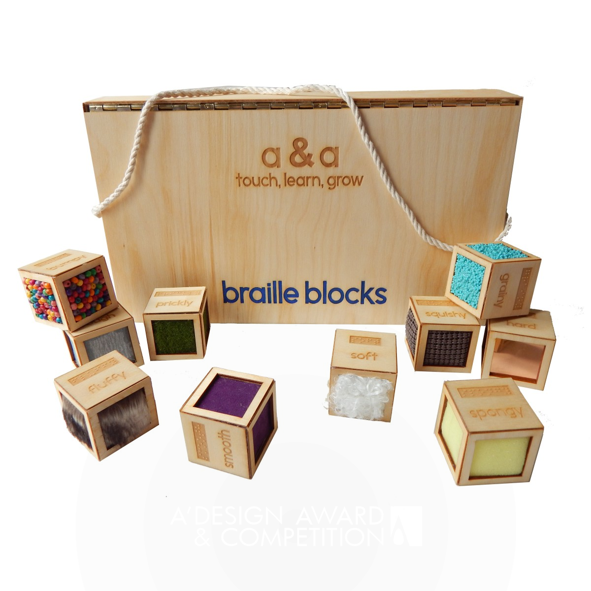 braille blocks  Toy by Alessandra D'Alessio & Alyssa Vani Golden Toys, Games and Hobby Products Design Award Winner 2016 