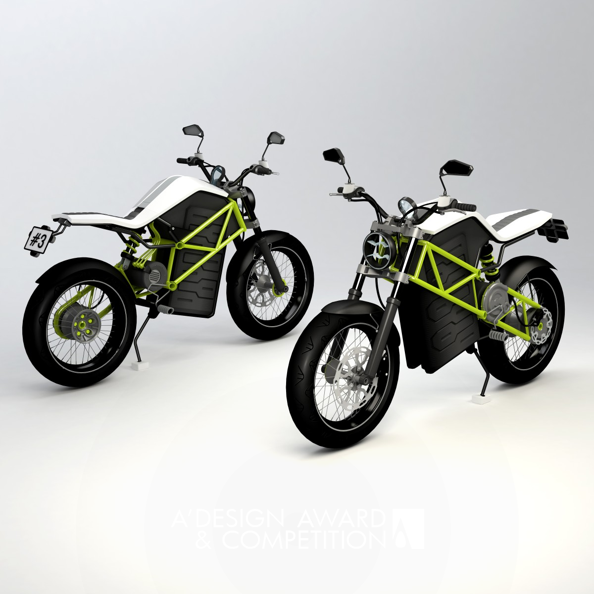 Concept #3 Electric Motorcycle by Stefan Tóth Iron Vehicle, Mobility and Transportation Design Award Winner 2016 