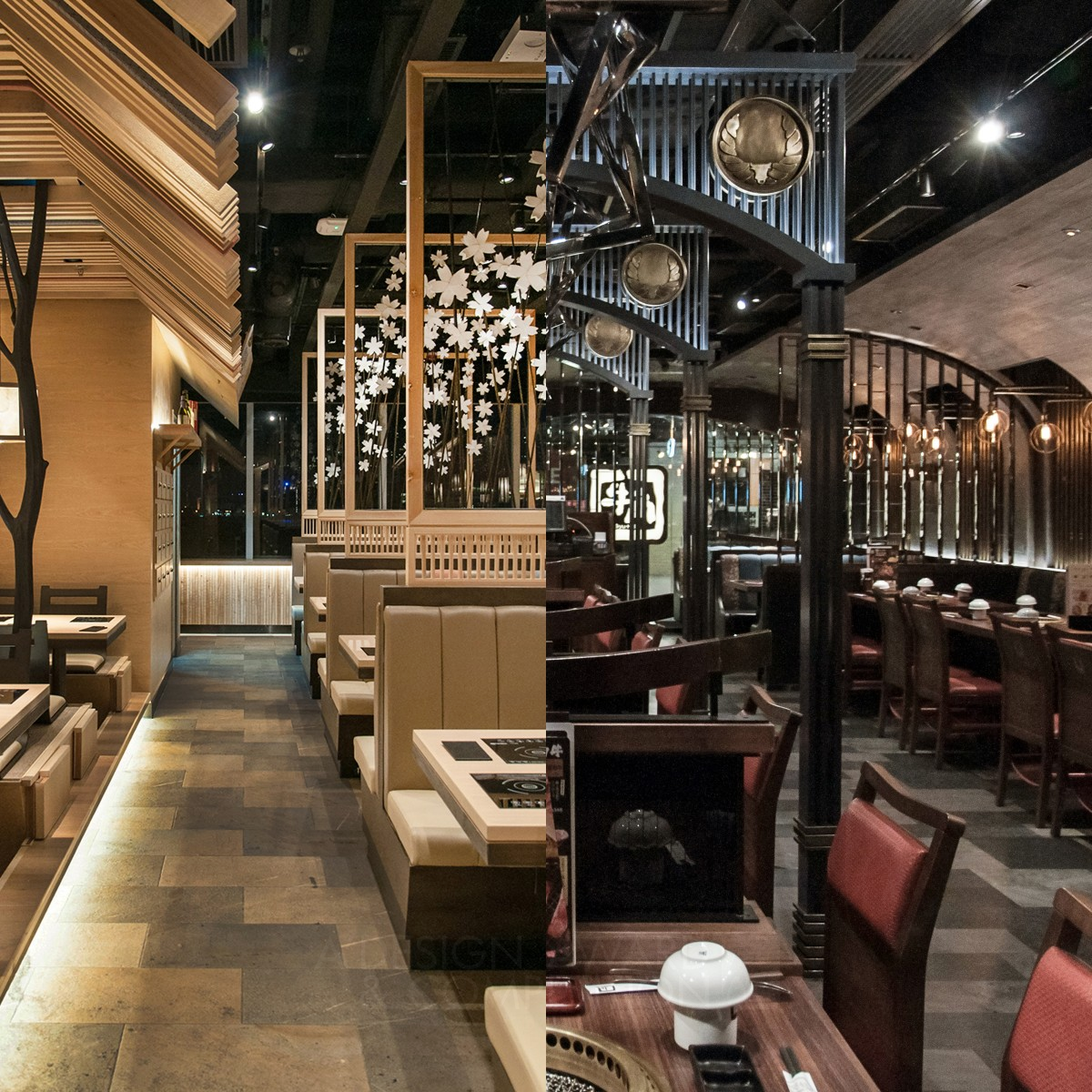 Gyu-kaku & On-yasai  Restaurant by Vincent Chi-wai Chiang Bronze Interior Space and Exhibition Design Award Winner 2016 