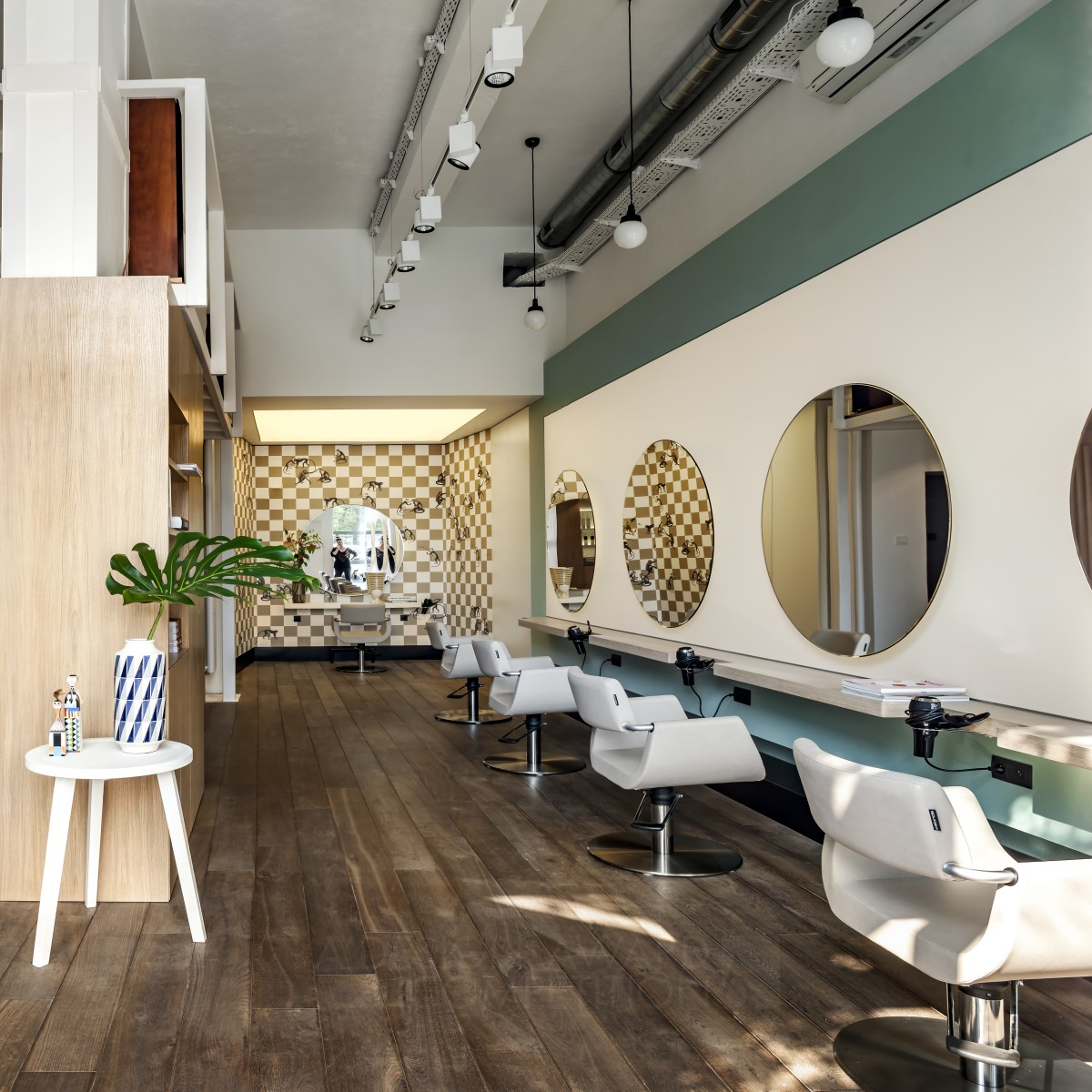 Hair Salon Reinvented Hair Salon by Mood Works - Dorota Kuc & Karina Snuszka Bronze Interior Space and Exhibition Design Award Winner 2016 