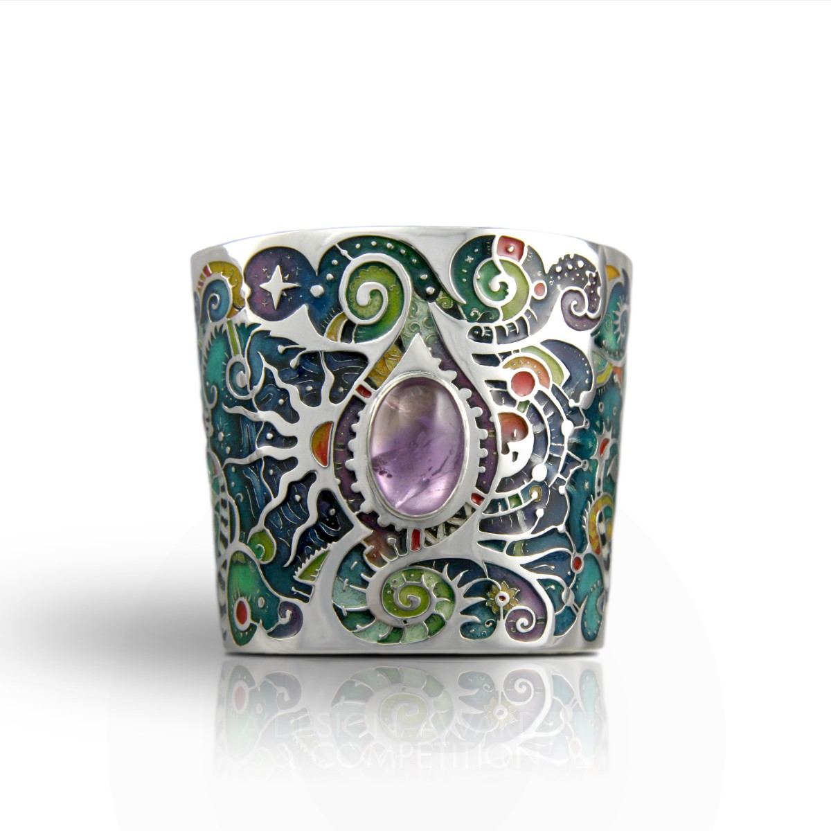 Mad Hatter Cuff by Liz Sabol Iron Jewelry Design Award Winner 2016 