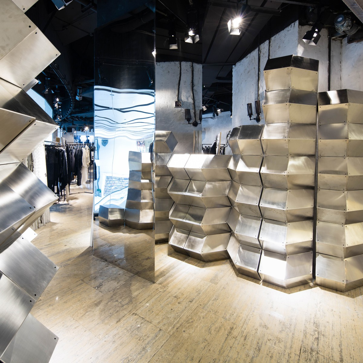 Dice Retail Display by Marco Vanucci - Opensystems Architecture Bronze Interior Space and Exhibition Design Award Winner 2016 