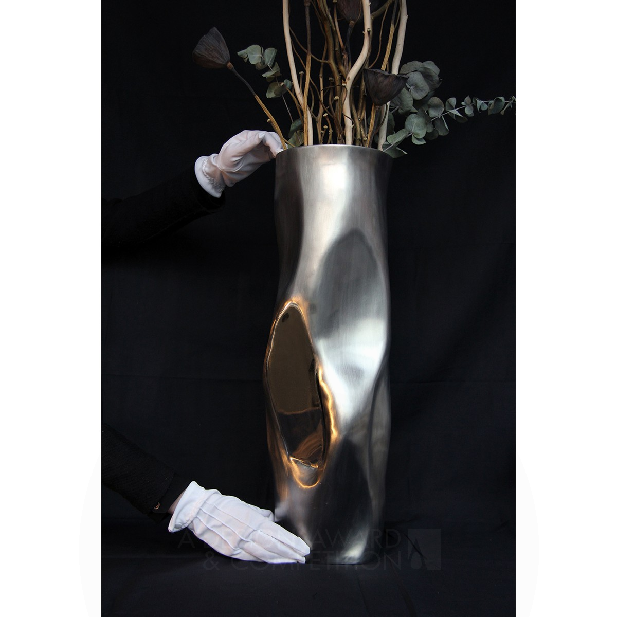 The Monologue Series-Vase Vase, Mirror, Decoration by Zhou Wenjun Iron 3D Printed Forms and Products Design Award Winner 2016 