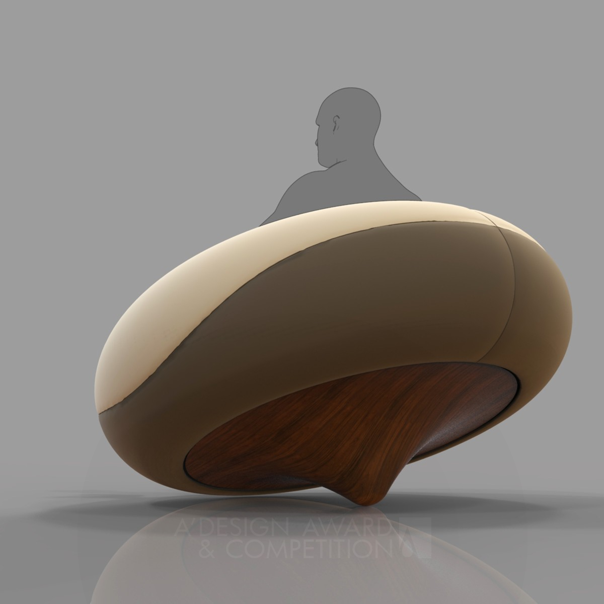 Donut Lounge Chair  by Mula Preta Design Bronze Furniture Design Award Winner 2016 