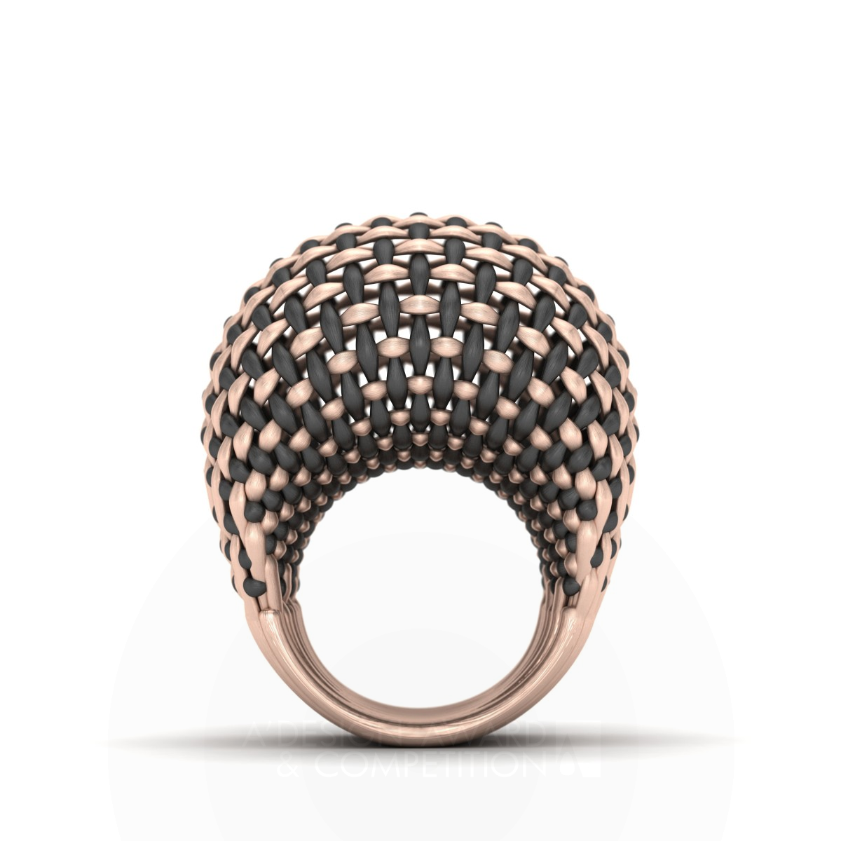 Interwoven Gold Ring by Seyed Mohammad Mortazavi Silver Jewelry Design Award Winner 2016 