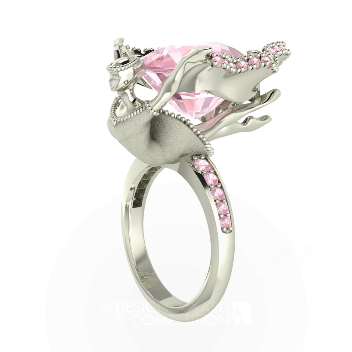 Ballerina Ring by Larisa Zolotova Iron Jewelry Design Award Winner 2017 