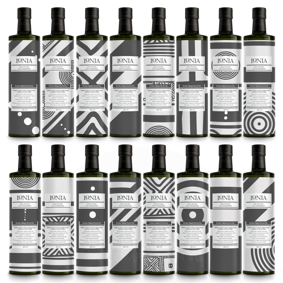 Ionia Olive oil packaging by Antonia Skaraki Silver Packaging Design Award Winner 2017 