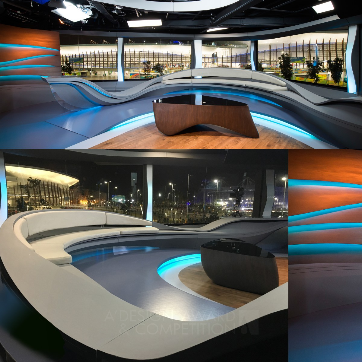 Olympic Studios Set design  by Letícia Vorcaro - SporTV Silver Performing Arts, Stage, Style and Scenery Design Award Winner 2017 