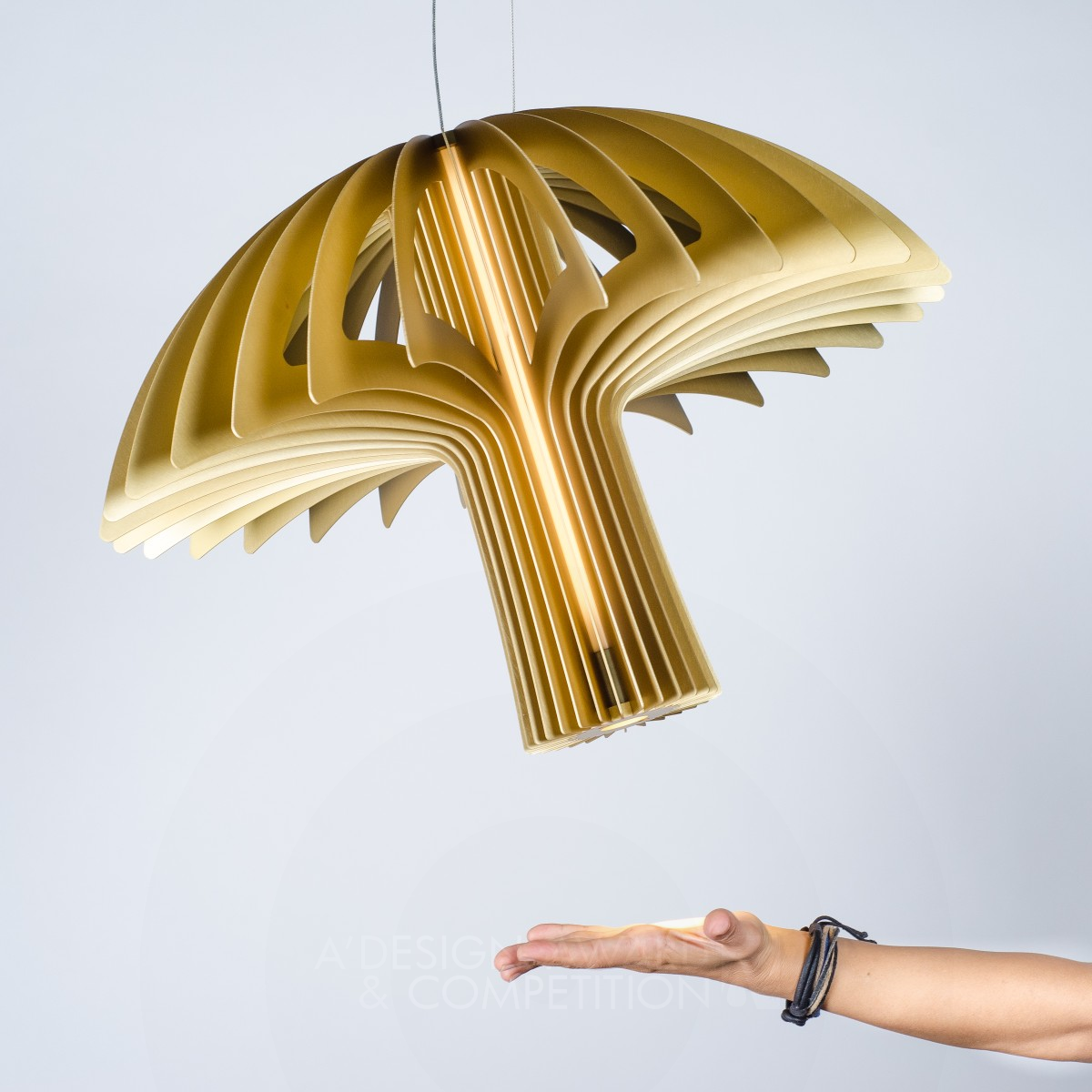 Shroom Pendant Light Fixture Pendant Light Fixture by Maurice L. Dery and Jordan N. Dery Silver Lighting Products and Fixtures Design Award Winner 2017 