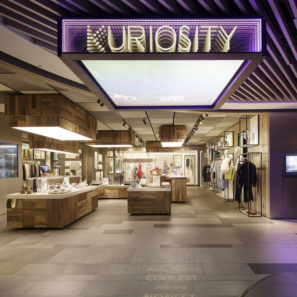 Kuriosity K11 Art Store Store by Lip Chiong - Studio Twist with K11 Golden Interior Space and Exhibition Design Award Winner 2017 