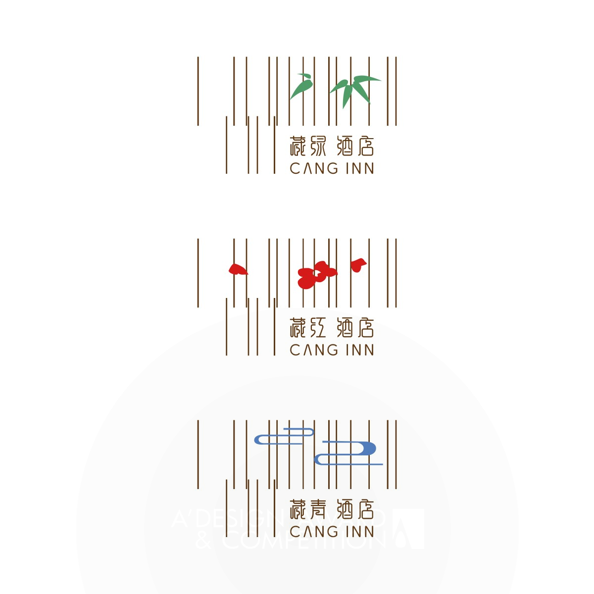 Cang Logo design for a theme Inn by Ming Mao & Dabin Yao Iron Graphics, Illustration and Visual Communication Design Award Winner 2017 