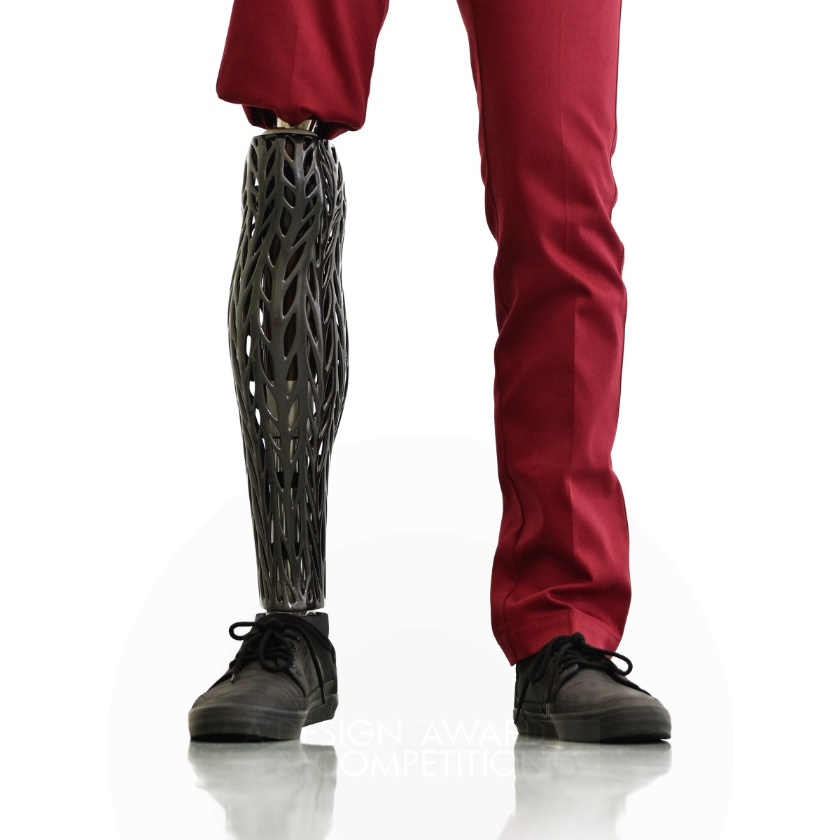 Art4Leg 3D printed prosthesis cover by Tomas Vacek - Art4Leg Golden Cybernetics, Prosthesis and Implant Design Award Winner 2017 